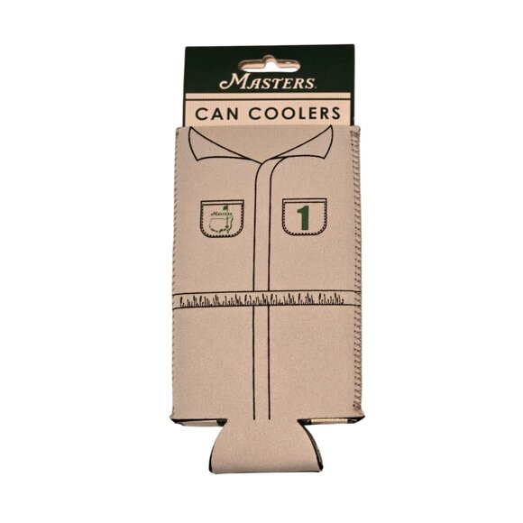 Masters Can Coolers Set of 2 Caddy & Classic Green Logo Koozie Augusta National - Picture 1 of 2